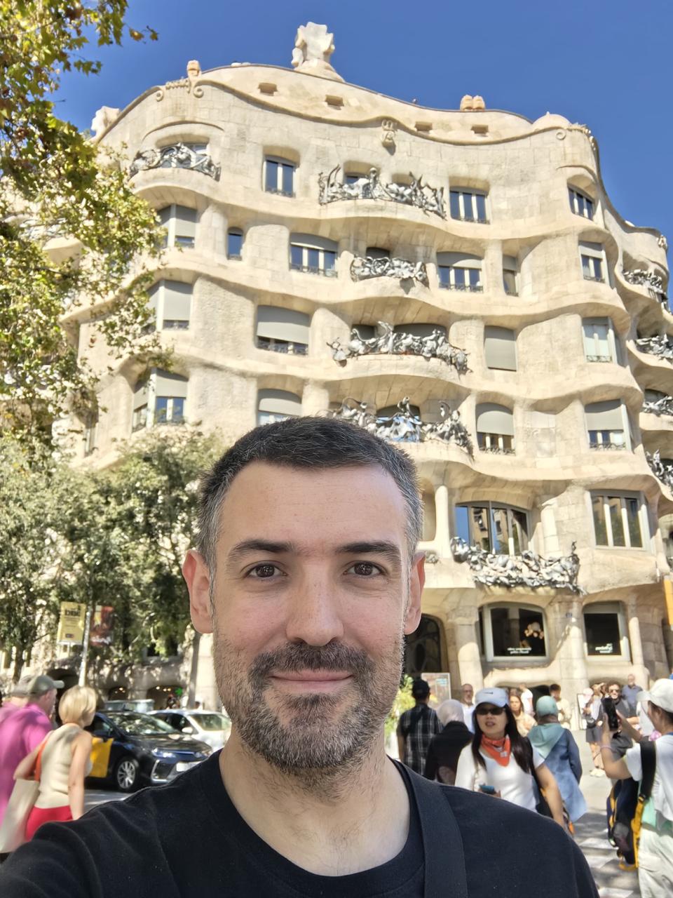 Selfie at La Pedrera, Barcelona